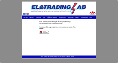 Desktop Screenshot of el-trading.com